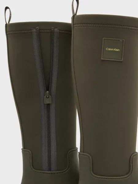 Резиновые сапоги Calvin Klein оливковые