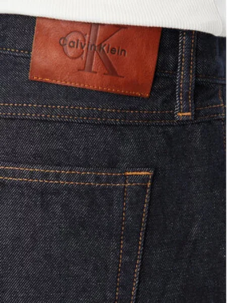 Calvin Klein Jeans Jeans hlače Mornarsko Straight Fit modra