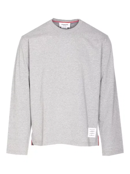 Пуловер Thom Browne на райета сиво