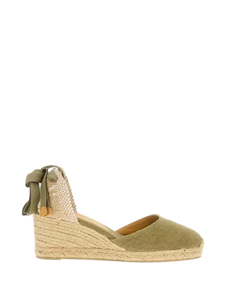 Презрамки еспадрили Castañer изрязани зелено