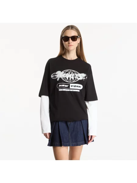 Тениска New Era MLB New York Yankees UNISEX Black L черно