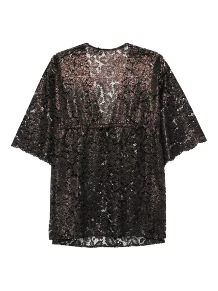 Top Agent Provocateur s čipkom crna