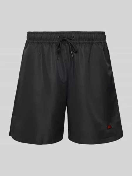 Szorty o kroju relaxed fit z naszywką z logo model ‘EAMES’ Ellesse czarne
