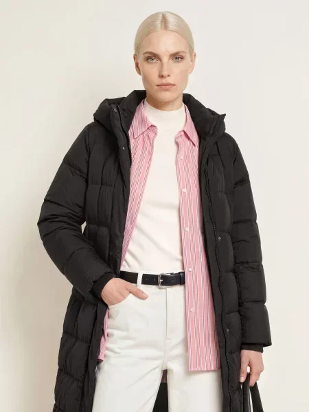 Tommy Hilfiger Péřový Kabát černá