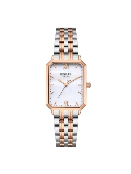 Régler Ceas analogic Régler Élégance Steel Bicolor Silver/Rose Gold Pearl auriu roz