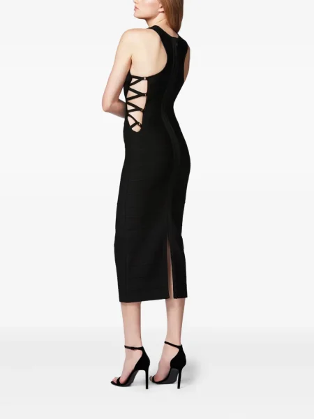 Rochie midi Hervé Léger până la genunchi de costum negru
