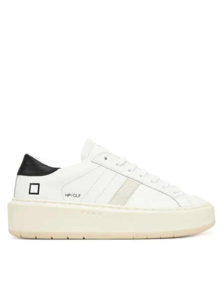 Sneakersy D.A.T.E. Hill Low Platform Calf biela