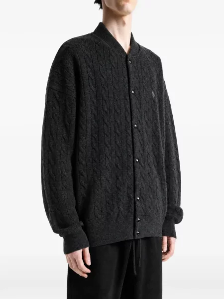 Dzianinowa kurtka Polo Ralph Lauren szara