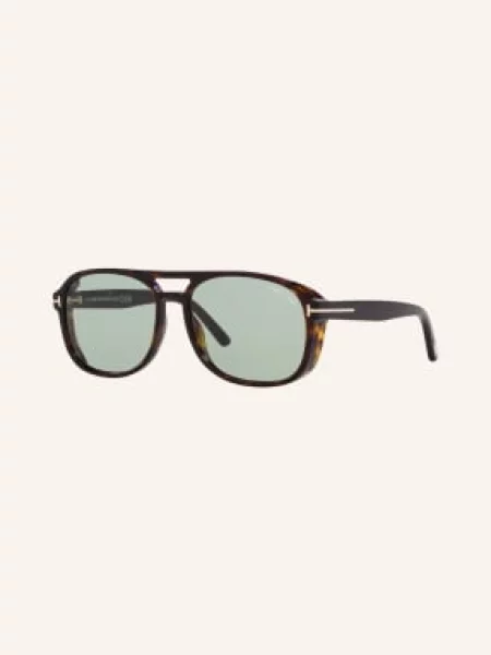 Tom Ford Akcesoria Mężczyzna brązowy 58 MM Ft Okulary zielone
