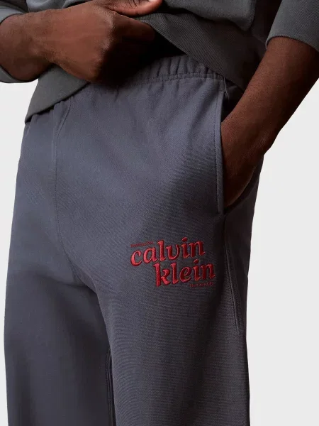Махрові спортивні штани Calvin Klein Jeans сині