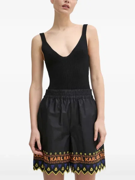 Pantaloni scurți Karl Lagerfeld negru
