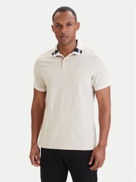 Barbour Tricou polo Callington deschis bej