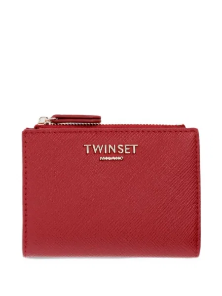 Portfel Twinset z logo czerwony