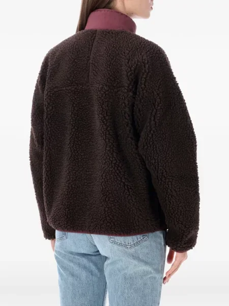 Geacă Patagonia din fleece clasică maro