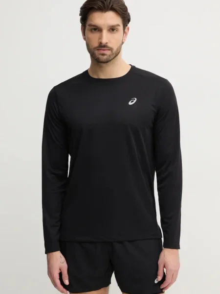 Asics longsleeve do biegania Core gładki czarny
