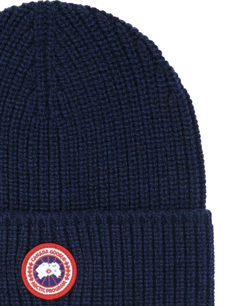 Căciulă Canada Goose de lână albastru