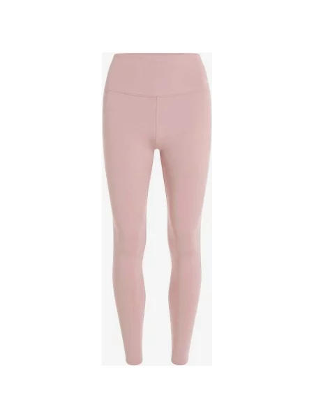 Calvin Klein Logo Strap CK Sport długie legginsy w kolorze gumy balonowej XS różowe