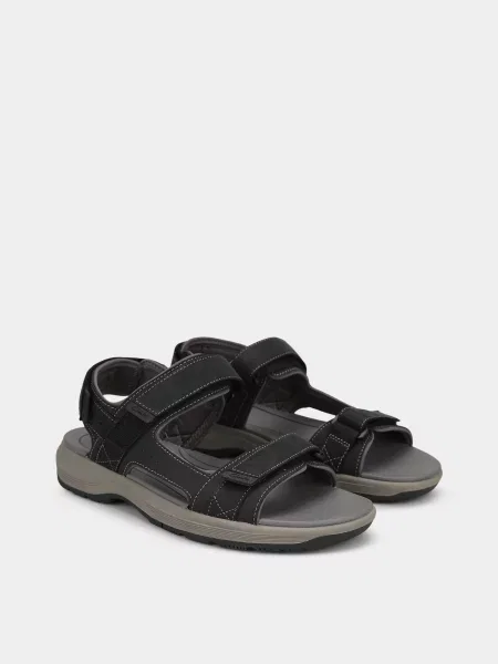 Кожаные сандалии Clarks черные
