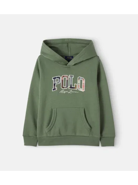 Gyerek kapucnis melegítő felső Polo Ralph Lauren zöld
