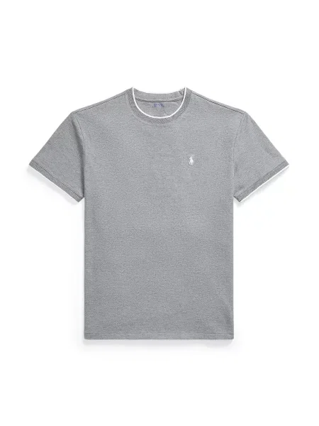 Polo Ralph Lauren Tričko šedý melír bílá