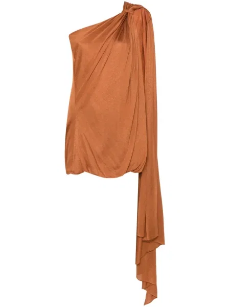 Rochie mini Giuseppe Di Morabito drapată de costum maro
