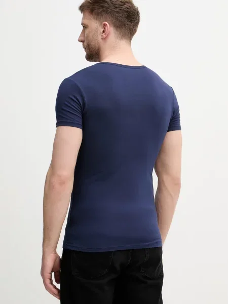 United Colors of Benetton loungewear kratka majica z elastanom modra