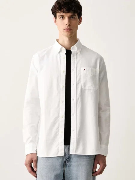 Tommy Hilfiger cămașă pentru bărbați din alb