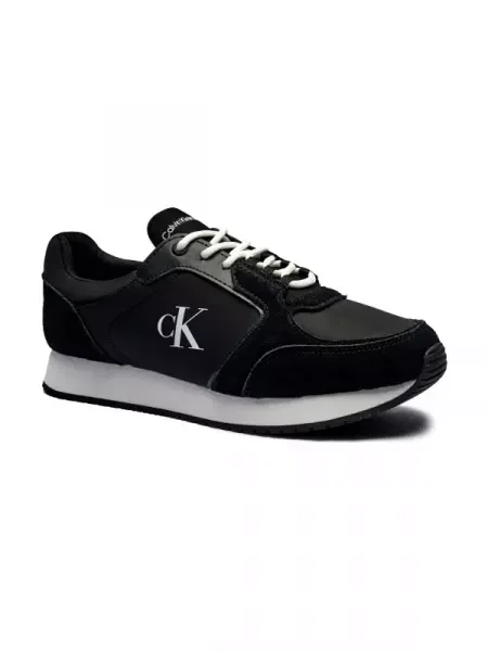 Pantofi Calvin Klein Jeans din piele retro negru