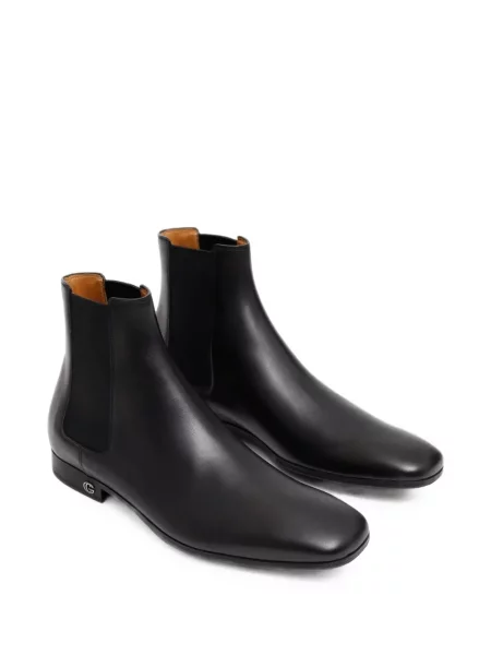 Botine chelsea Gucci din piele negru