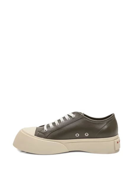 Sneakerși Marni din piele cu platformă