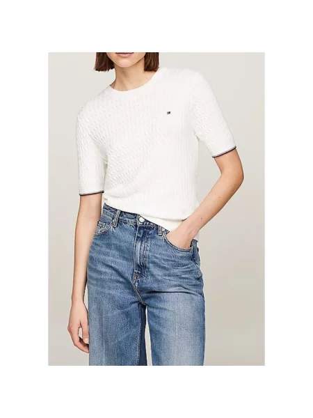 Sweter Tommy Hilfiger biały
