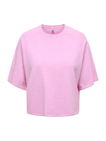 ONLY Carmakoma Pulover CARLOYAL deschis roz