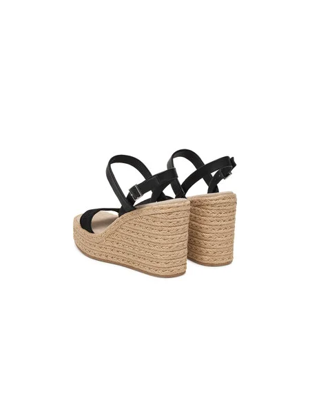 Calvin Klein Espadrilles Wedge Espad 70 Webbing Lth fekete
