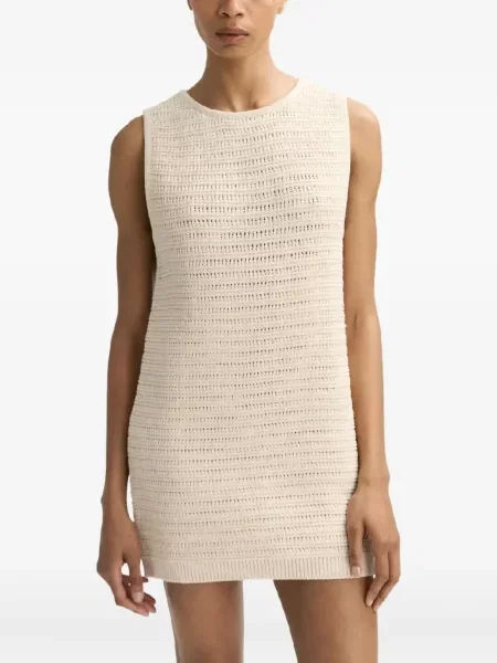Rochie mini Soft Goat fără mâneci de costum