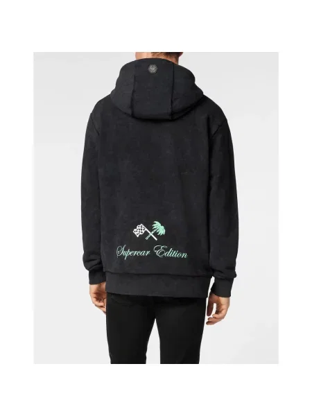 Bluza z kapturem Philipp Plein z kapturem czarna