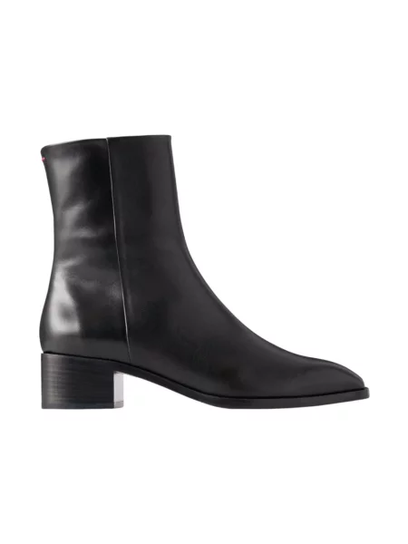 Buty do kostki Aeyde skórzane czarne