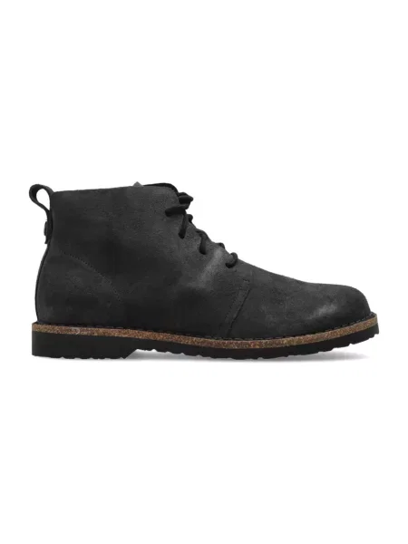 Botki Birkenstock skórzane szare