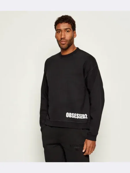 Hanorac | Relaxed fit negru