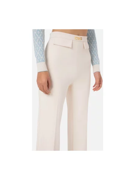 Pantaloni Elisabetta Franchi alb