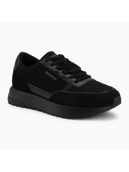 Încălțăminte pentru bărbați Calvin Klein City Runner Laceup Recycled Suede triple black negru