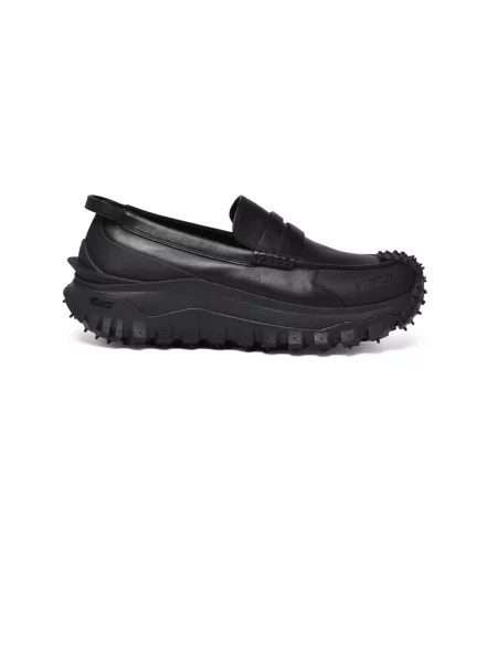 Półbuty Moncler skórzane czarne