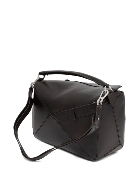 Geantă Loewe cu imprimeu geometric maro