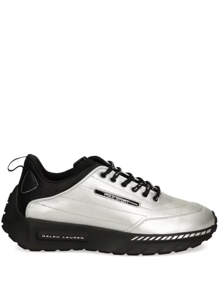 Fular Polo Ralph Lauren din piele de căprioară cu franjuri de costum verde