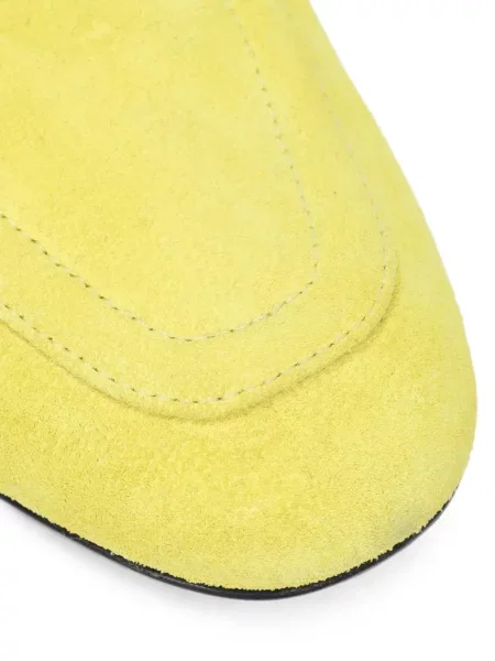 Pantofi loafer Doucal's din piele de căprioară galben