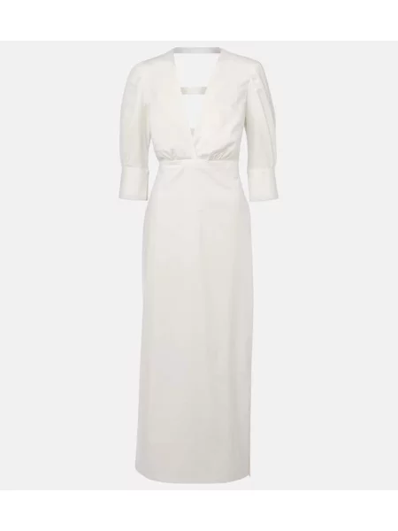Oblekové maxi šaty Adriana Degreas biela
