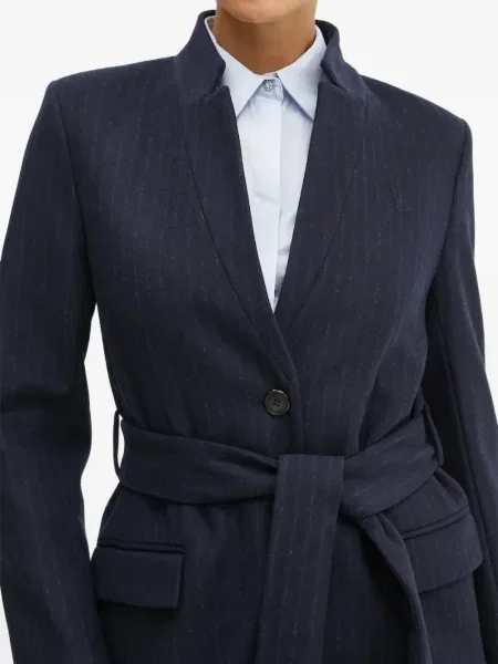 Palton Karl Lagerfeld cu dungi albastru