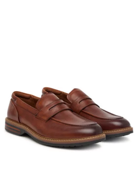 Clarks Nizki čevlji Aldwin 2 Step rjava