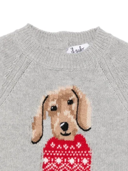 Sweter dziecięcy Il Gufo szary