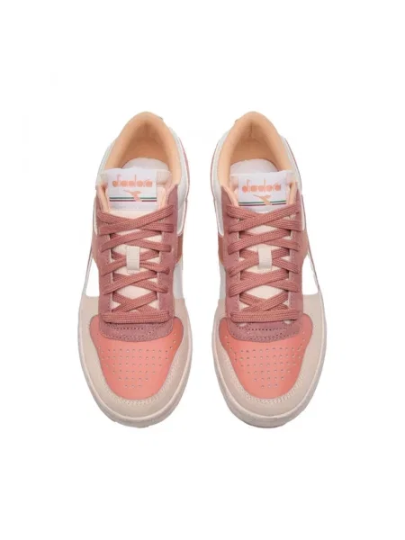 Sneakersy Diadora skórzane pomarańczowe