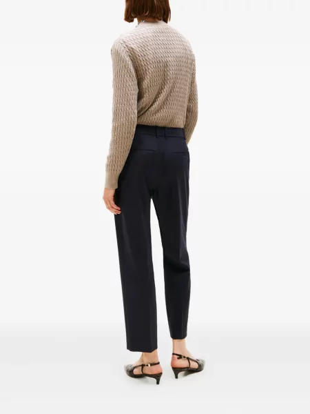 Pantaloni Tommy Hilfiger cu autograf albastru